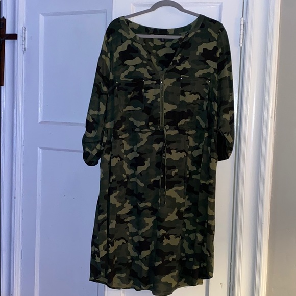 Torrid Size 2 Camo Dress - Picture 2 of 2
